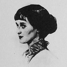 Anna Akhmatova 1914 by Savely Sorin