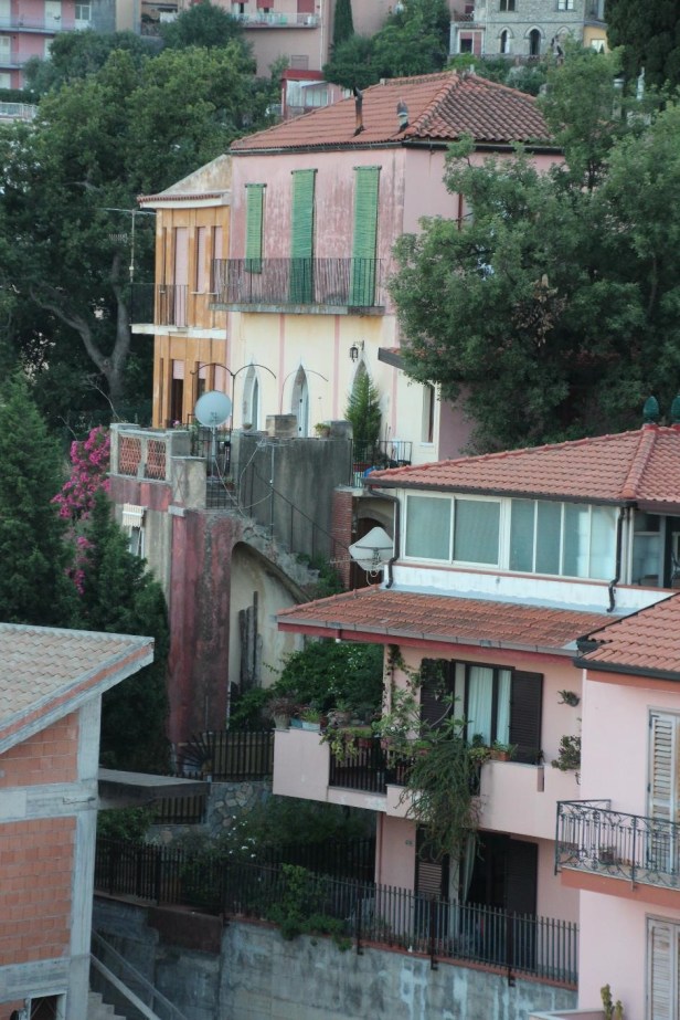 The back of DH Lawrence's former house in Taormina