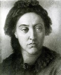 Portrait of Christina Rossetti, 1877, by Dante Gabriel Rossetti